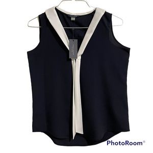 NWT Tommy Hilfiger Dress Shirt Sleeveless V-Neck Sailor Tie Size M